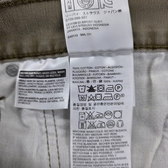 Levi Strauss & Co 514 Jeans Men's 38 X 30 Khaki Beige Straight Fit Durable Denim - Picture 7 of 14